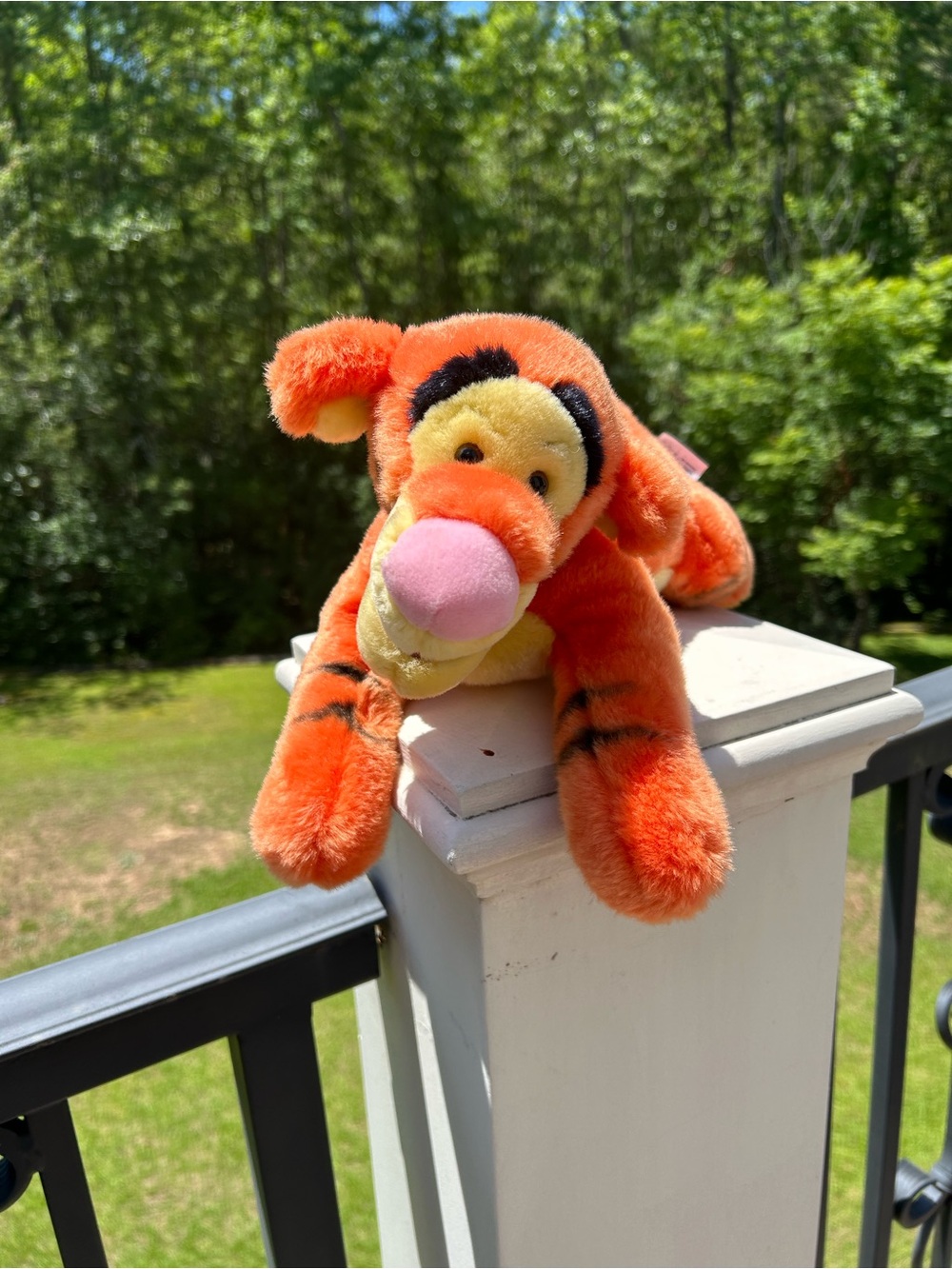 Disney Tigger, Orange and Black Plush with Authentic Disney Patch